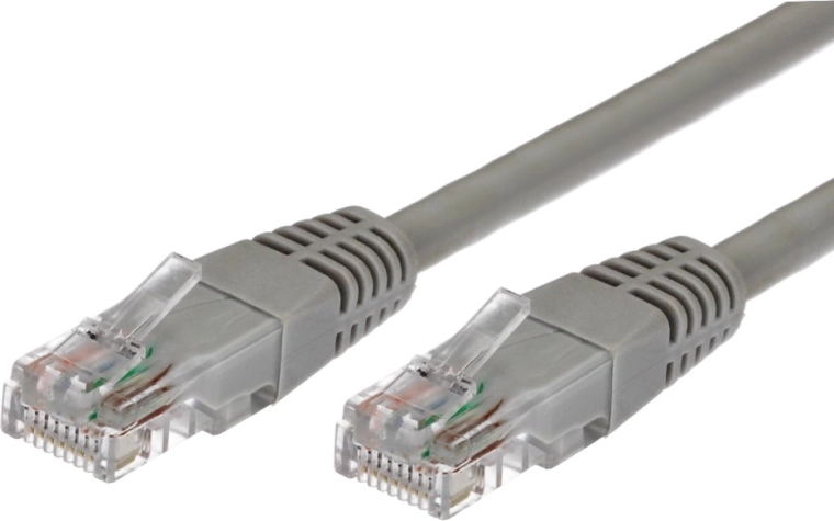 Patchcord kabelis kat.5e RJ45 UTP 1 m pilkas
