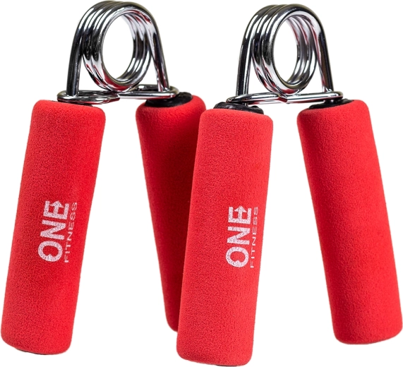 ONE FITNESS Hand Grip Strengthener with Foam Handles, 2 pcs
