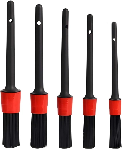 Detailing brushes for precise areas without unnecessary risk of scratching