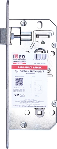 ISEO Mortise WC Lock 90/50/22