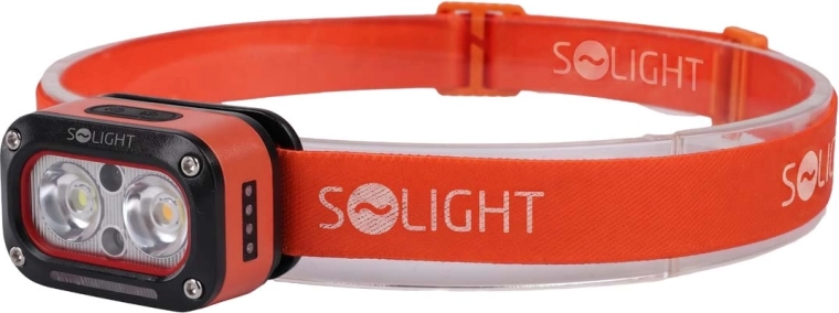 Solight įkraunamas LED žibintuvėlis ant galvos, 250 lm, su infraraudonųjų spindulių jutikliu (šilta ir šalta šviesa)