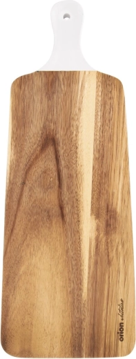 Orion acacia wood cutting board Whiteline with handle 48.5 × 18.5 cm