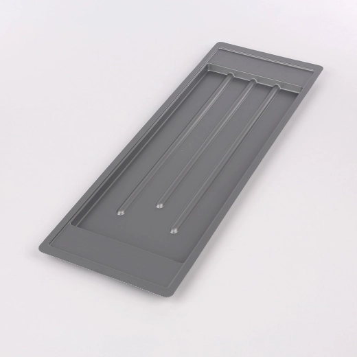Metpol sidabrinis nuvarvėjimo padėklas 59,5 × 20 cm dviejų aukštų indų džiovyklei 60 cm