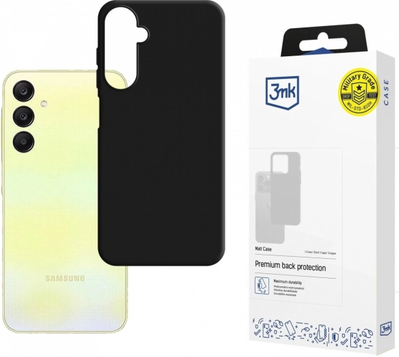 Matinis 3mk dėklas, skirtas Samsung Galaxy A26 5G – juodas