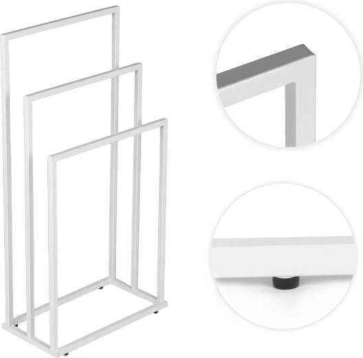 Stable metal frame and non-slip feet