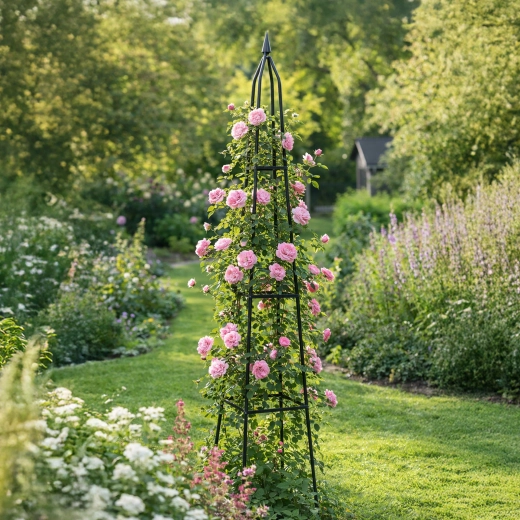Elegantiška vertikalė rožėms ir vijokliniams augalams