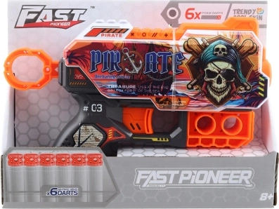 Piratų pistoletas putų šoviniams