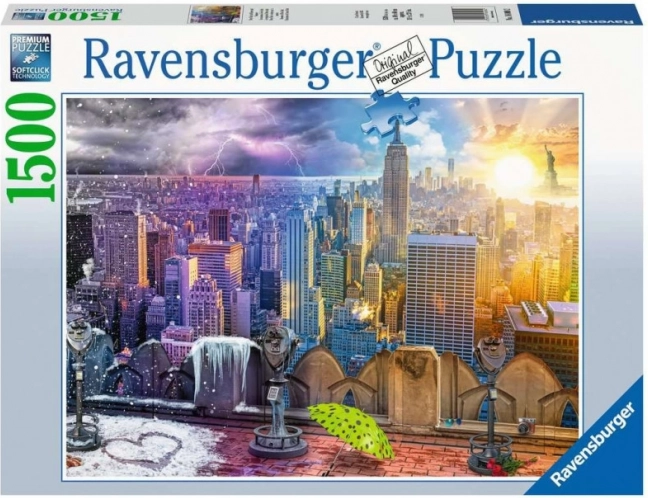 Ravensburger dėlionė „Niujorko sezonai“ – 1500 detalių