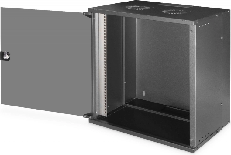 Lockable glass door and convenient access