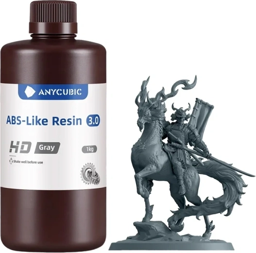Anycubic abs tipo derva 3.0 pilka – 1 vnt.