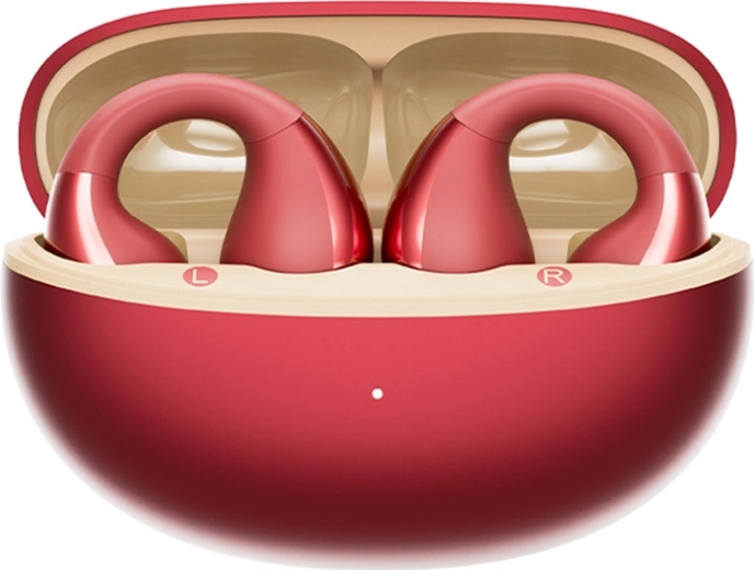 QCY Crossky Clip C30S wireless earbuds red