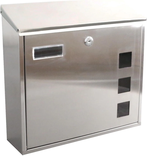 Stainless steel mailbox 350 × 330 × 110 mm