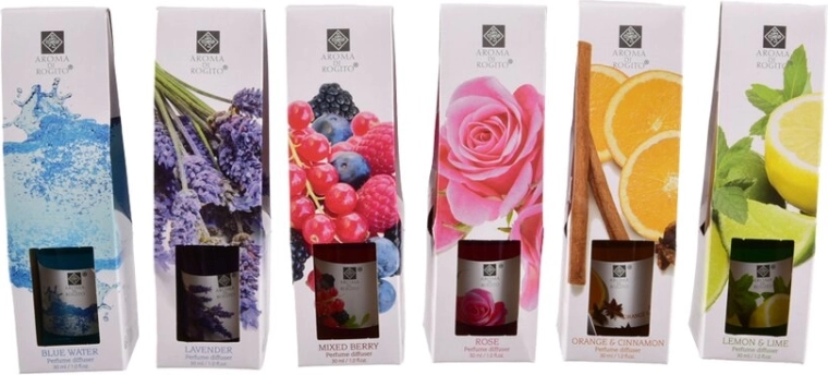 Aromato difuzorius interjerui 30 ml – 6 variantų mišinys