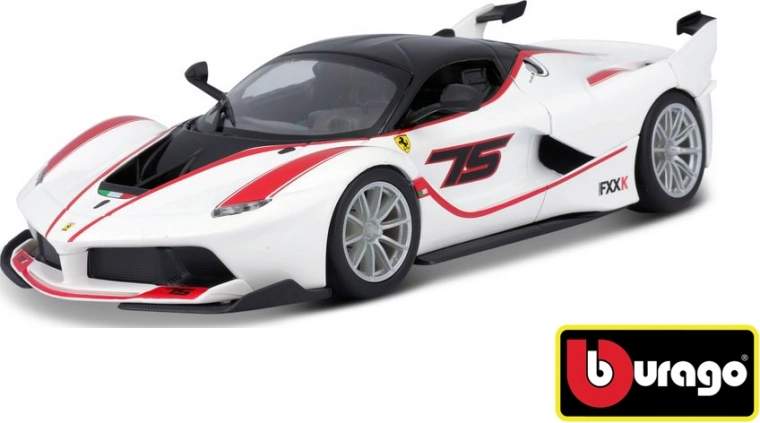 Bburago Ferrari Racing FXX K baltas modelis 1:24