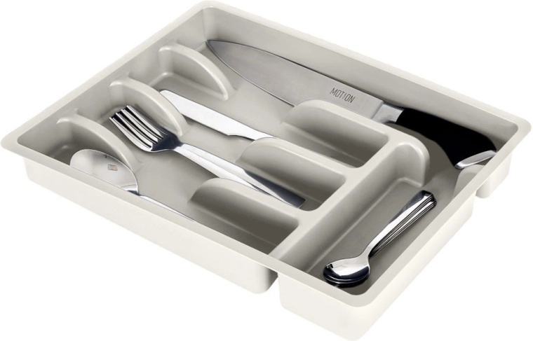 Gray cutlery drawer insert 36 × 25.5 cm