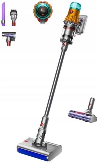 Dyson V12s Detect Slim Submarine belaidis rankinis dulkių siurblys (lazdelinis) geltona/nikelis