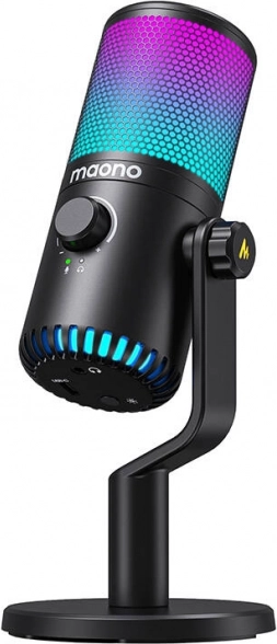 Gaming USB microphone Maono DM30RGB with RGB lighting (black)
