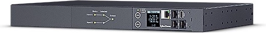 ATS PDU 1U with dual input, 16 A, 12× C13, 2× C19, 2× C20, SNMP