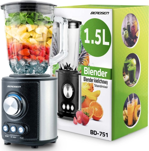 Stalinis trintuvas BERDSEN 1,5 l 800 W juodas