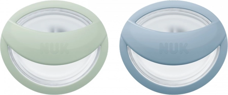 Čiulptukas NUK Perfect Match 0–6 mėn., 2 vnt., žalia/mėlyna
