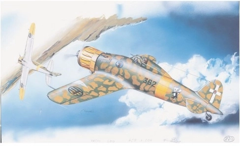 Lėktuvo modelio rinkinys Macchi M.C. 200 Saetta (16,1 × 21,2 cm)