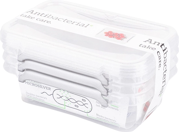 Antibacterial design for hygienic storage