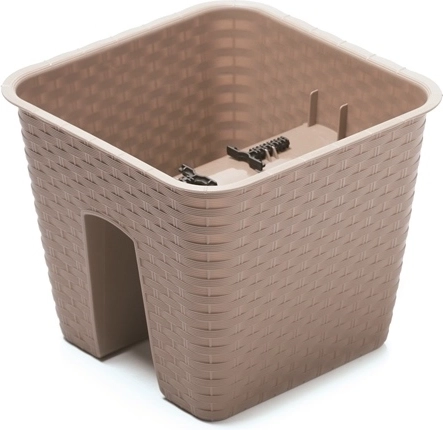 Hanging Railing Planter Ratolla 28 cm – mocha