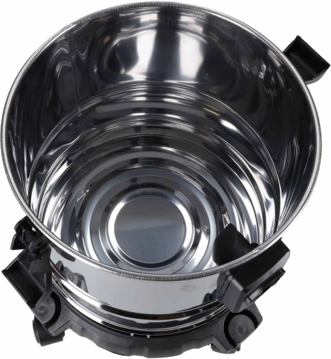 Didelė 20 l metalinė talpa patogiam valymui