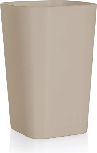 Plastikinė vonios stiklinė smėlio–pilkos spalvos 11 cm