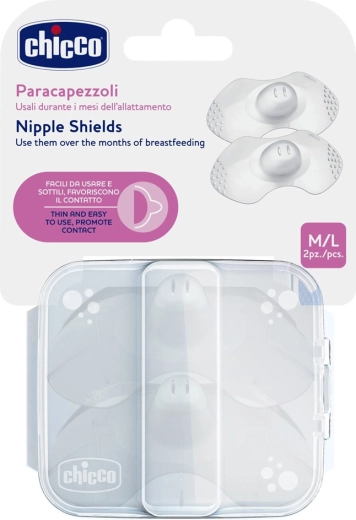 Chicco SkinToSkin silikoniniai spenelių antgaliai 2 vnt. M/L