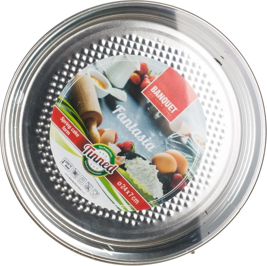 Durable tin-plated steel for even baking