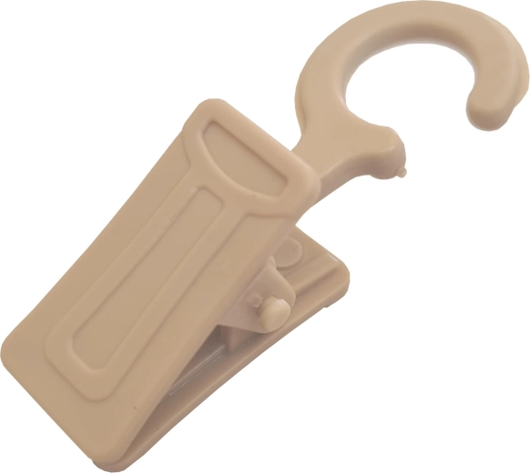 Plastic curtain clip beige