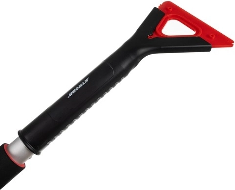 Three-function scraper for frost, ice and wipers