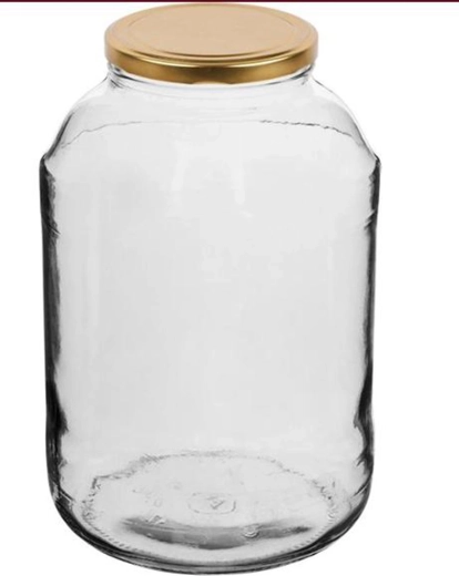 Stiklainis konservavimui su dangteliu TORO 4 l