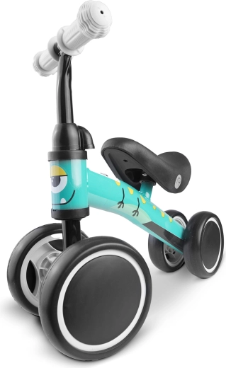 RICOKIDS balansinis dviratukas su 4 ratukais – turkio spalvos