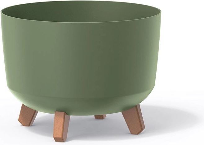 Gracia Planter 34 cm Earthy Green with Insert