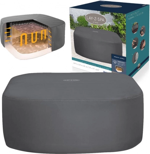 Thermal Cover for Square Hot Tubs Bestway Lay-Z-Spa EnergySense