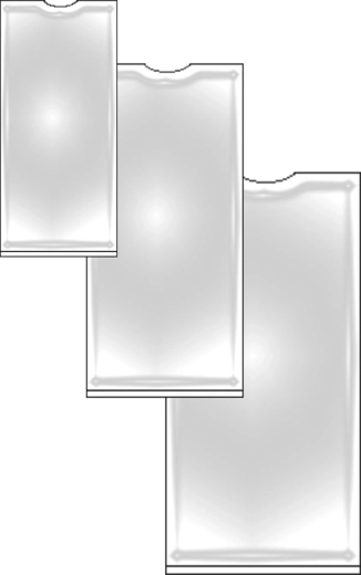 Savaime prilimpanti nugarėlės etiketė 102 × 55 mm – pakuotė 10 vnt.