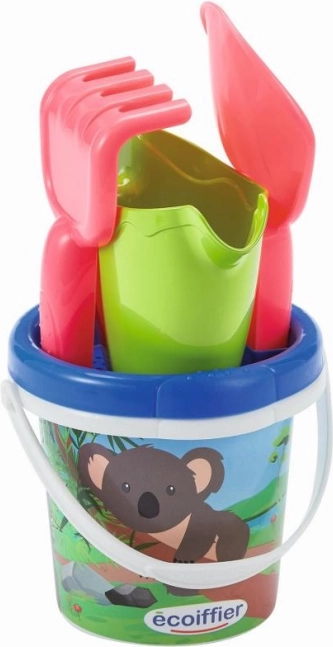 Kibirėlis su koala ir laistytuvu – smėlio žaidimų rinkinys 12 cm