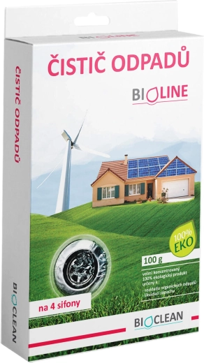 Bioline biologinis nuotekų ir sifonų valiklis 100 g