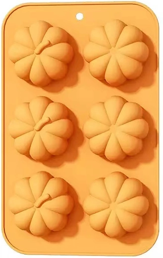 Toro silicone muffin mold pumpkin, 6 cavities, 27 × 17 cm