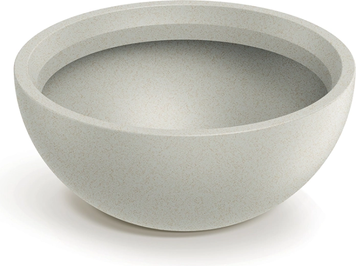 Vazonas Molio Bowl 38 cm smėlio spalvos