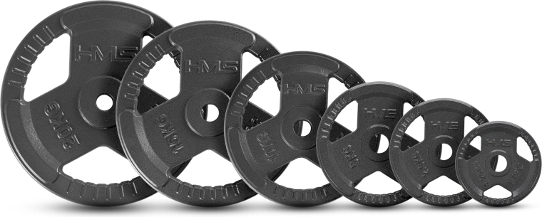Ketaus diskas HMS Hammertone su rankenomis 1,25 kg