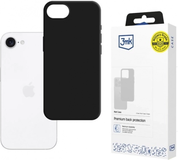Black Matt Case for iPhone 16