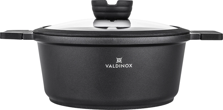 Valdinox Expert puodas su dangčiu 24 cm, 4,5 l