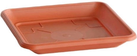 Square saucer for flower pot 41 × 41 cm
