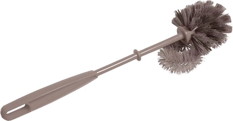 Toilet brush with rim cleaner, 11 cm diameter