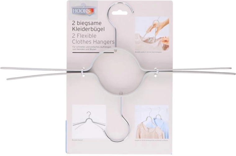 Stainless Steel Flexi Hanger, set of 2 pcs