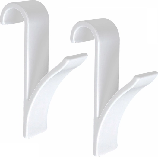 Plastic radiator hooks, 2 pcs – universal hanging hooks without drilling