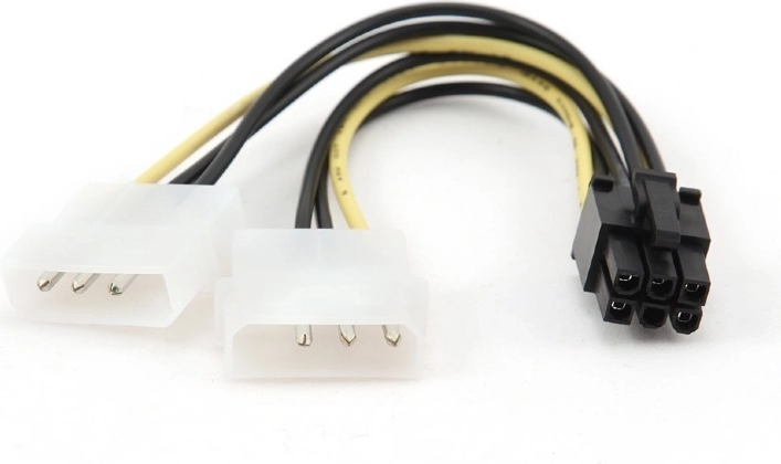 Power splitter 2x Molex to 6-pin for graphics card BTX